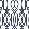 NextWall Deco Lattice Peel & Stick Wallpaper - Navy Blue