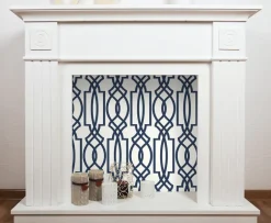 NextWall Deco Lattice Peel & Stick Wallpaper - Navy Blue