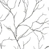 NextWall Delicate Branches Peel & Stick Wallpaper - Black