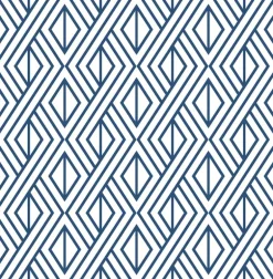 NextWall Diamond Geometric Peel & Stick Wallpaper - Blue
