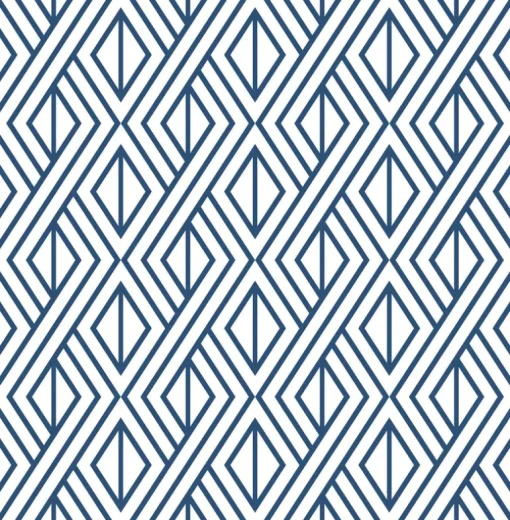 NextWall Diamond Geometric Peel & Stick Wallpaper - Blue