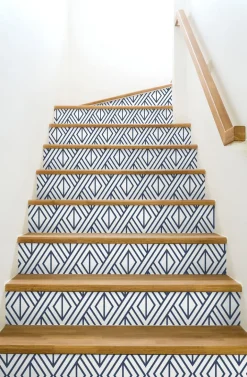 NextWall Diamond Geometric Peel & Stick Wallpaper - Blue