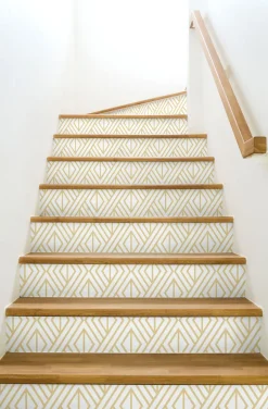 NextWall Diamond Geometric Peel & Stick Wallpaper - Gold