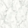 NextWall Faux Marble Peel & Stick Wallpaper - Silver