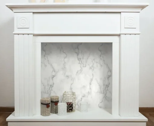 NextWall Faux Marble Peel & Stick Wallpaper - Silver