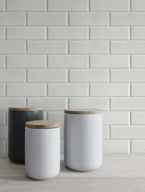 NextWall Faux Subway Tile Peel & Stick Wallpaper - White