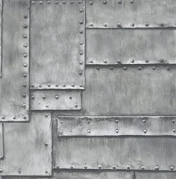 NextWall Fuselage Panel Peel & Stick Wallpaper - Gray