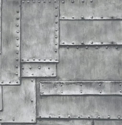 NextWall Fuselage Panel Peel & Stick Wallpaper - Gray