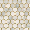 NextWall Inlay Hexagon Peel & Stick Wallpaper - Gold