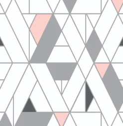 NextWall Kaleidoscope Peel & Stick Wallpaper - Pink