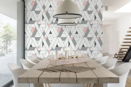 NextWall Kaleidoscope Peel & Stick Wallpaper - Pink