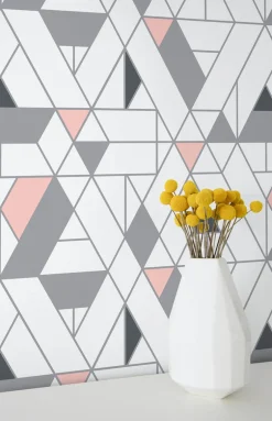 NextWall Kaleidoscope Peel & Stick Wallpaper - Pink