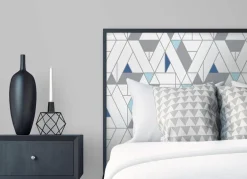NextWall Kaleidoscope Peel & Stick Wallpaper - Blue & Gray