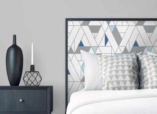 NextWall Kaleidoscope Peel & Stick Wallpaper - Blue & Gray