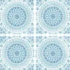 NextWall Mandala Peel & Stick Wallpaper - Blue