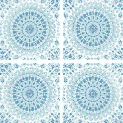 NextWall Mandala Peel & Stick Wallpaper - Blue