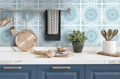 NextWall Mandala Peel & Stick Wallpaper - Blue