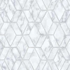 NextWall Marble Tile Peel & Stick Wallpaper - Silver