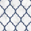 NextWall Marbled Ogee Peel & Stick Wallpaper - Blue