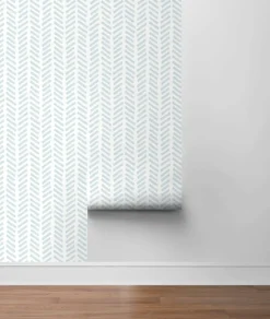 NextWall Mod Chevron Peel & Stick Wallpaper - Blue