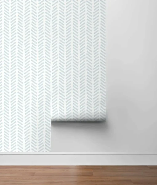 NextWall Mod Chevron Peel & Stick Wallpaper - Blue