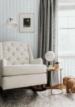 NextWall Mod Chevron Peel & Stick Wallpaper - Blue