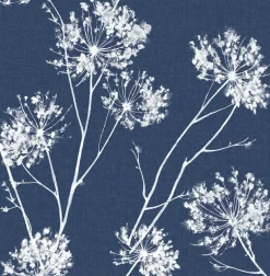 NextWall One O'Clocks Peel & Stick Wallpaper - Blue