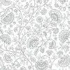 NextWall Paisley Trail Peel & Stick Wallpaper - Gray