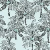 NextWall Palm Beach Peel & Stick Wallpaper - Black & Blue