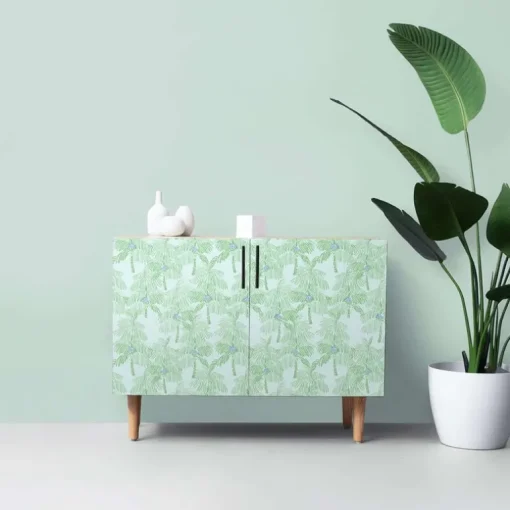 NextWall Palm Beach Peel & Stick Wallpaper - Teal Blue