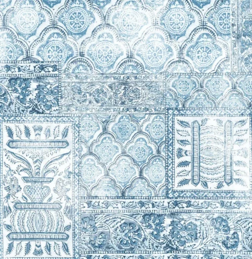 NextWall Patchwork Peel & Stick Wallpaper - Blue