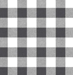 NextWall Picnic Plaid Peel & Stick Wallpaper - Black