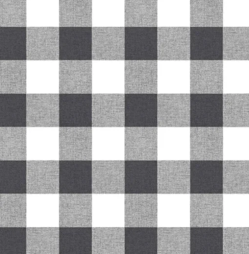 NextWall Picnic Plaid Peel & Stick Wallpaper - Black