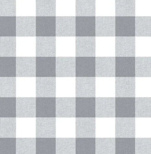 NextWall Picnic Plaid Peel & Stick Wallpaper - Gray
