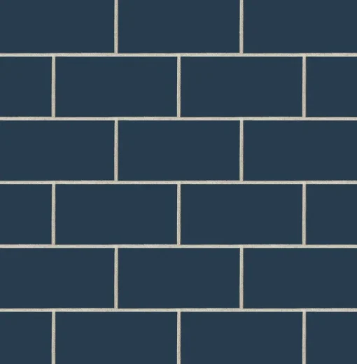 NextWall Retro Subway Tile Peel & Stick Wallpaper - Blue