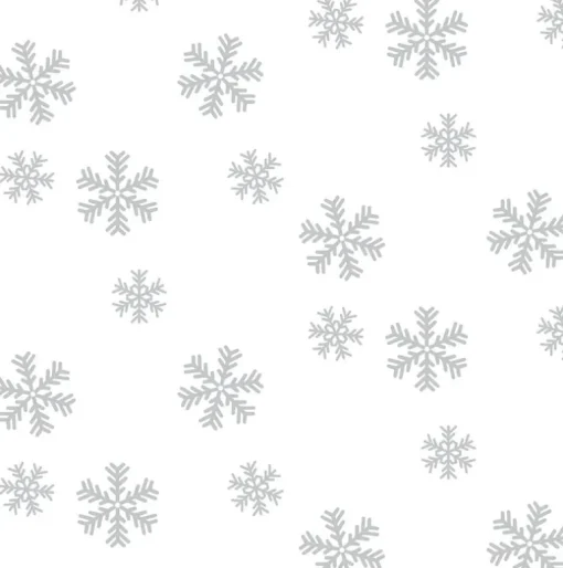 NextWall Snowflakes Holiday Peel & Stick Wallpaper - Metallic Silver