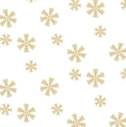 NextWall Snowflakes Holiday Peel & Stick Wallpaper - Metallic Gold