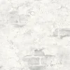NextWall Stucco Brick Peel & Stick Wallpaper - Gray