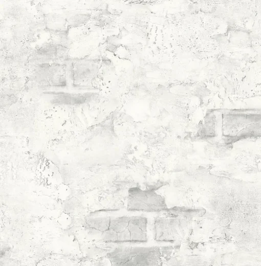 NextWall Stucco Brick Peel & Stick Wallpaper - Gray