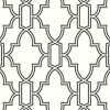 NextWall Tile Trellis Peel & Stick Wallpaper - Black & White