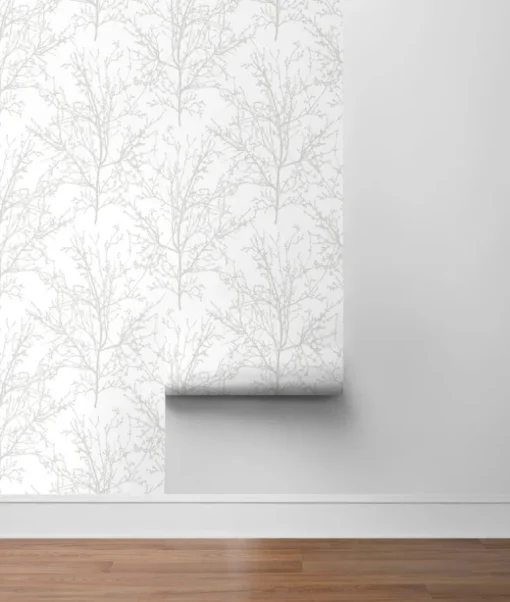 NextWall Tree Branches Peel & Stick Wallpaper - Gray