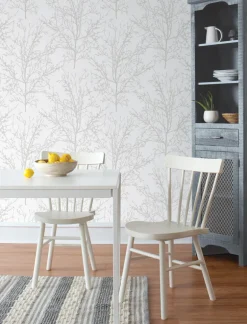 NextWall Tree Branches Peel & Stick Wallpaper - Gray