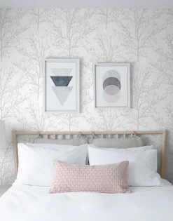 NextWall Tree Branches Peel & Stick Wallpaper - Gray
