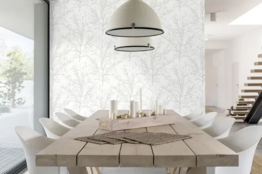 NextWall Tree Branches Peel & Stick Wallpaper - Gray