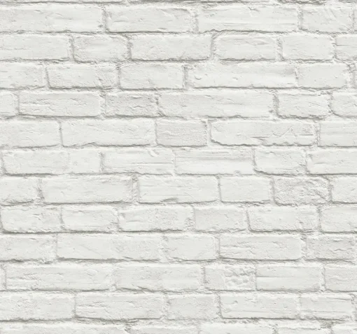 NextWall Vintage Brick Peel & Stick Wallpaper - White