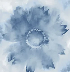 NextWall Watercolor Sunflower Peel & Stick Wallpaper - Blue