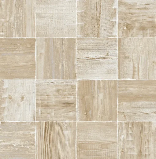 NextWall Wood Block Peel & Stick Wallpaper - Neutrals