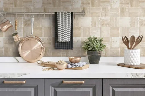 NextWall Wood Block Peel & Stick Wallpaper - Neutrals