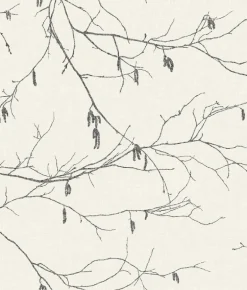 Norlander Winter Branches Wallpaper - Black & White