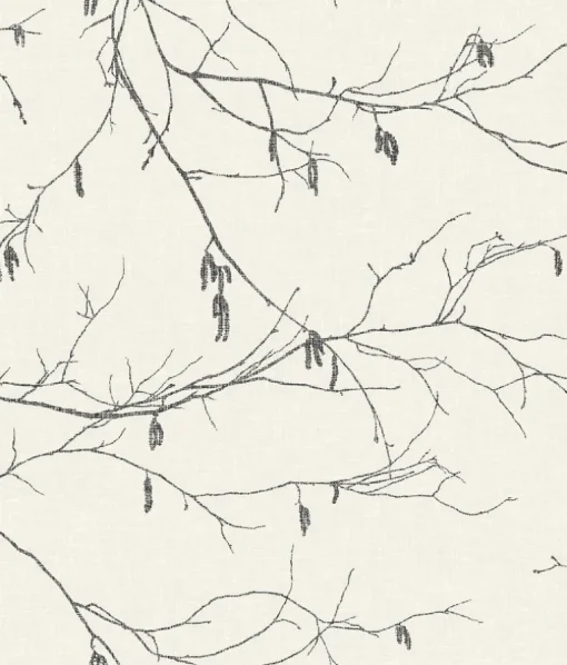 Norlander Winter Branches Wallpaper - Black & White